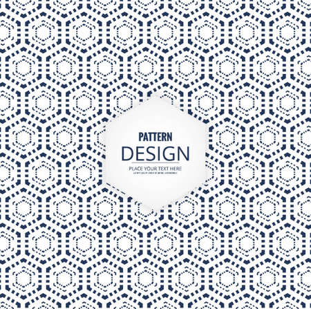 hexagonal monochrome patternのイラスト素材