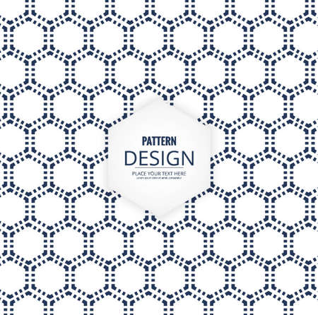 pattern with hexagonsのイラスト素材