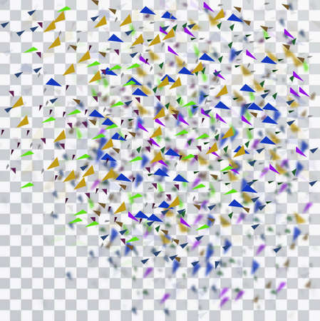 colorful confetti background vector design illustrationのイラスト素材
