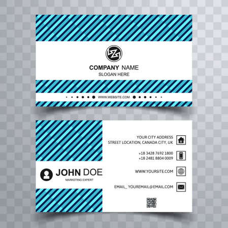 modern business cardのイラスト素材