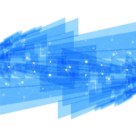 blue polygonal technology background elegant modern vector design illustrationのイラスト素材