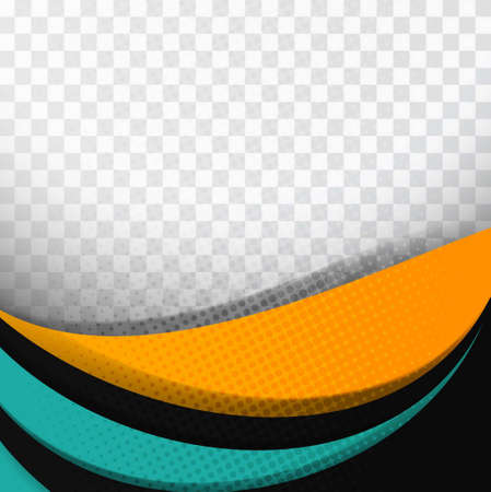 colorful wavy background template elegant modern vector design illustrationのイラスト素材