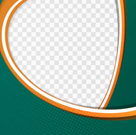 green wavy background template vector design illustrationのイラスト素材