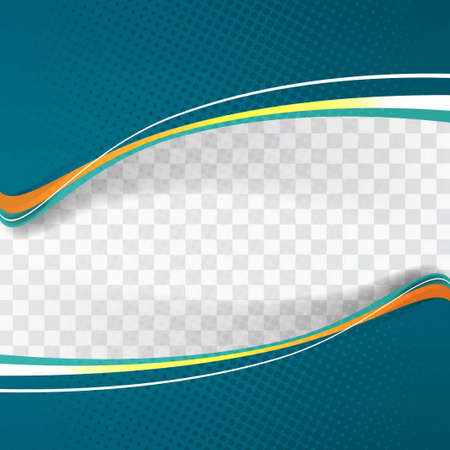 colorful wavy background template elegant modern vector design illustrationのイラスト素材