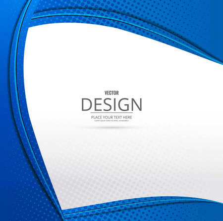blue wave background elegant modern vector design illustrationのイラスト素材