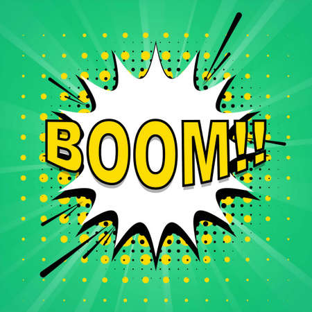 comic explosion effect vector design illustrationのイラスト素材