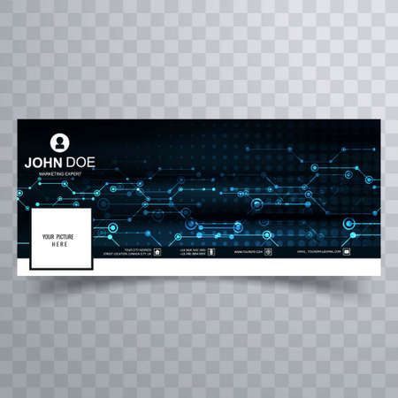 techno cover template elegant modern vector design illustrationのイラスト素材