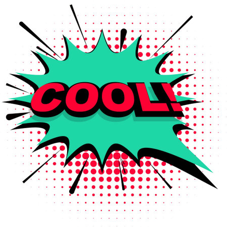 green comic speech bubble elegant modern vector design illustrationのイラスト素材