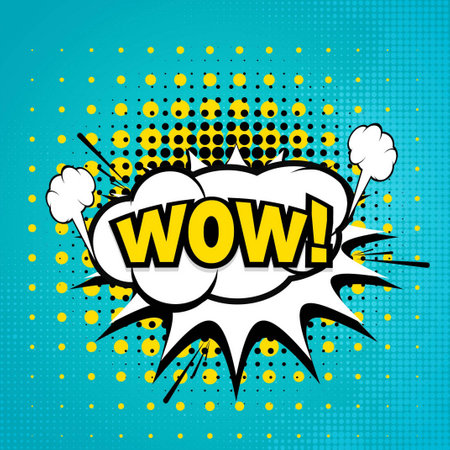 comic speech bubble with halftone dots elegant modern vector design illustrationのイラスト素材