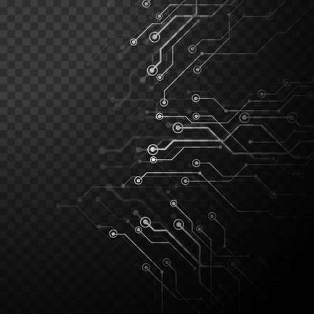 grey technology background processor style elegant modern vector design illustrationのイラスト素材