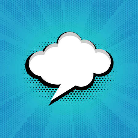 modern comic background with speech bubble elegant modern vector design illustrationのイラスト素材