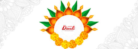 Diwali festival holiday card banner backgroundのイラスト素材