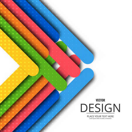 background with round geometric shapes full colorのイラスト素材