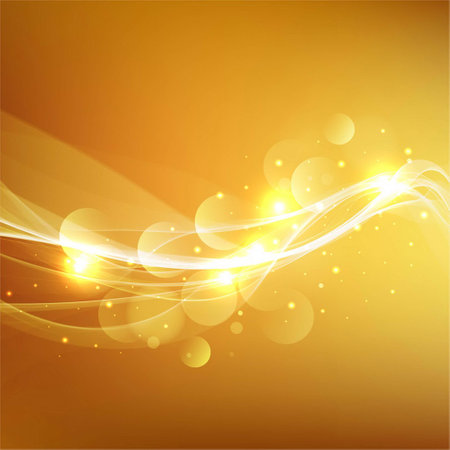 bright yellow wavy background vector design illustrationのイラスト素材