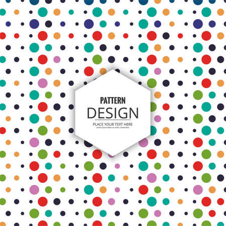 background pattern with dots vector design illustrationのイラスト素材
