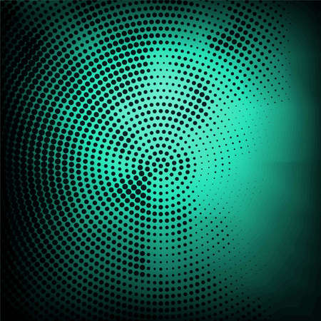 turquoise background with halftone dots vector design illustrationのイラスト素材