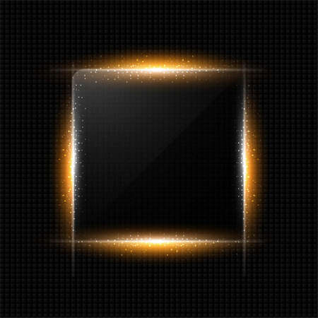 orange energy frame vector design illustrationのイラスト素材