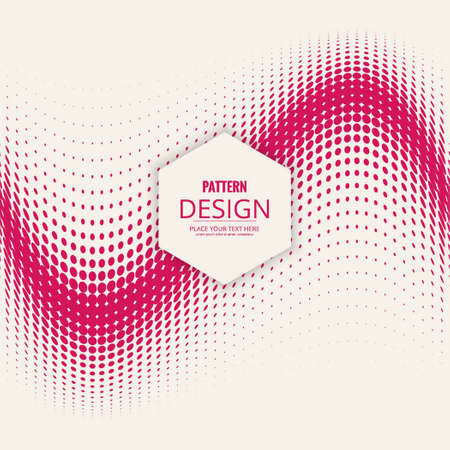 background with pink dots vector design illustrationのイラスト素材