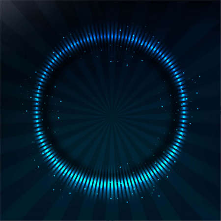 dotted background with blue circle vector design illustrationのイラスト素材