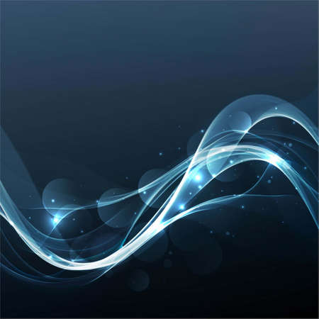 bright wavy dark blue background vector design illustrationのイラスト素材