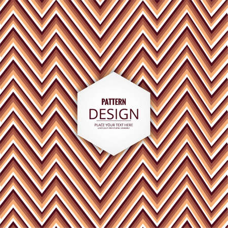 brown background with zig zag vector design illustrationのイラスト素材