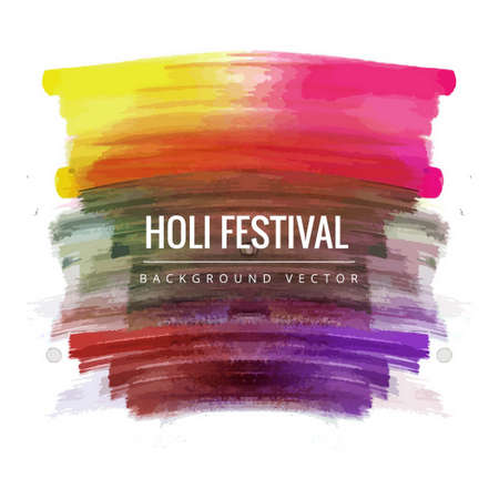 watercolor texture holi festival vector design illustrationのイラスト素材
