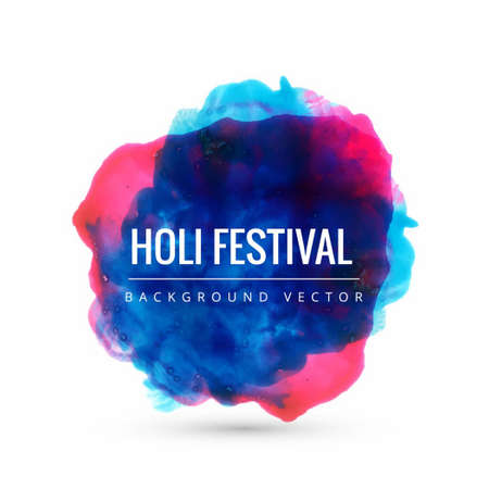 holi background blue purple watercolor vector design illustrationのイラスト素材