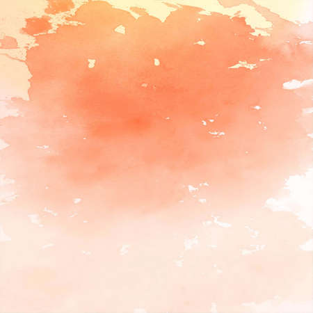 amazing watercolor texture orange color vector design illustrationのイラスト素材