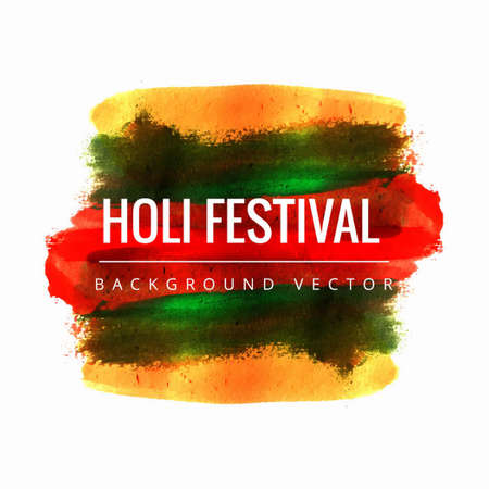 holi background multicolored watercolor vector design illustrationのイラスト素材