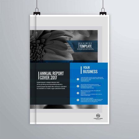 blue gray modern brochure vector design illustrationのイラスト素材