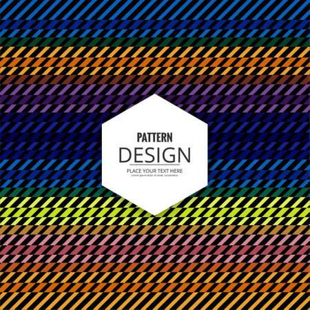 colorful striped pattern vector design illustrationのイラスト素材
