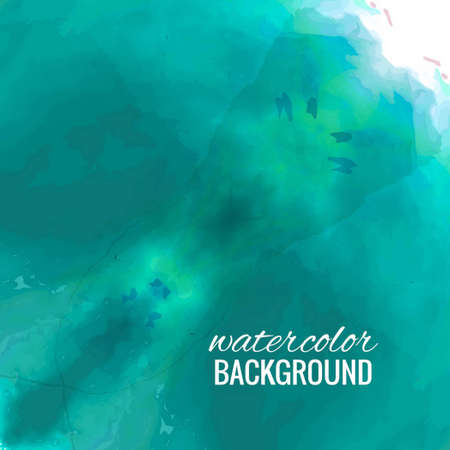 artistic background with turquoise watercolor vector design illustrationのイラスト素材