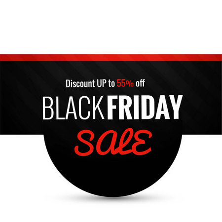 background with circular shapes black friday vector design illustrationのイラスト素材