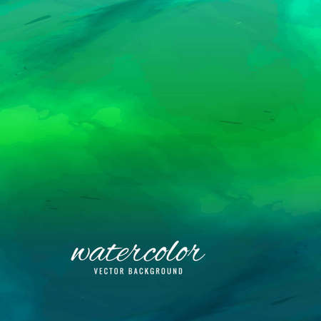green background with watercolor texture vector design illustrationのイラスト素材