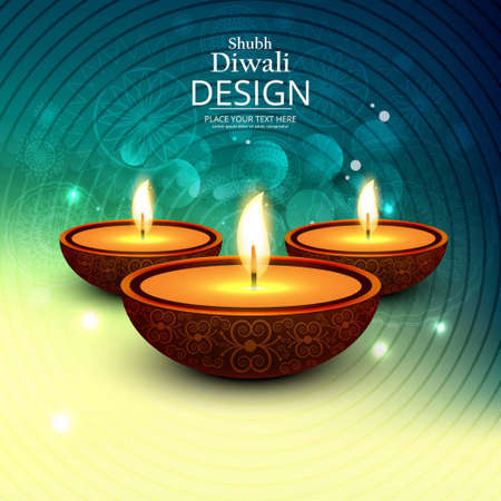 diwali abstract background circles vector design illustrationのイラスト素材