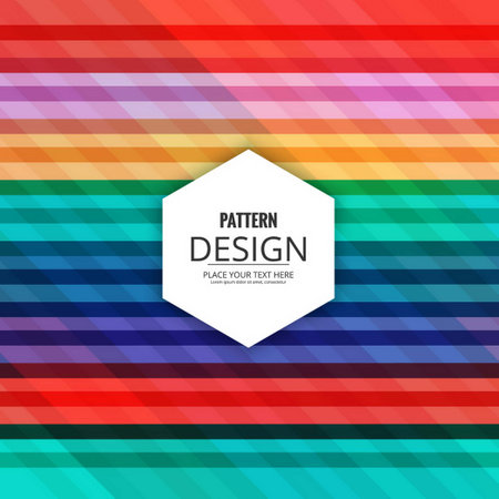 modern pattern colorful stripes vector design illustrationのイラスト素材