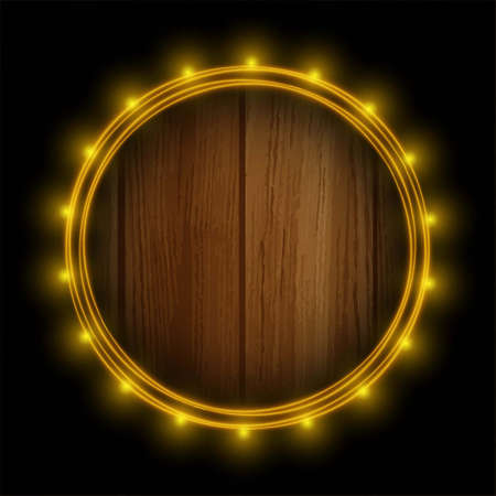 light frame wooden background vector design illustrationのイラスト素材