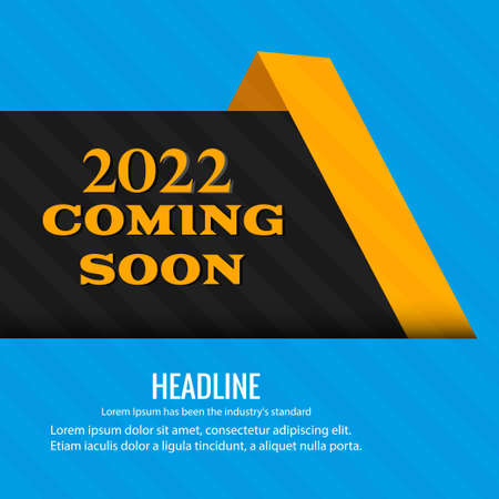 coming soon template with blue background geometric shapes vector design illustrationのイラスト素材