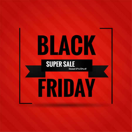 amazing red background black friday vector design illustrationのイラスト素材