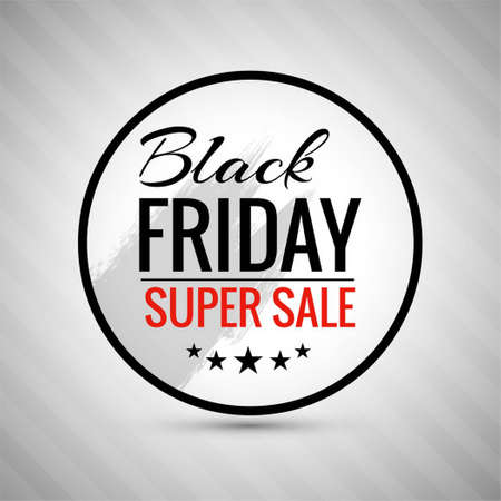 striped background with circular label black friday vector design illustrationのイラスト素材