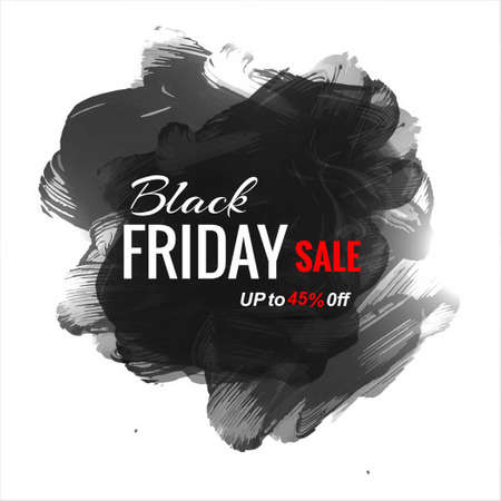 black friday with ink vector design illustrationのイラスト素材