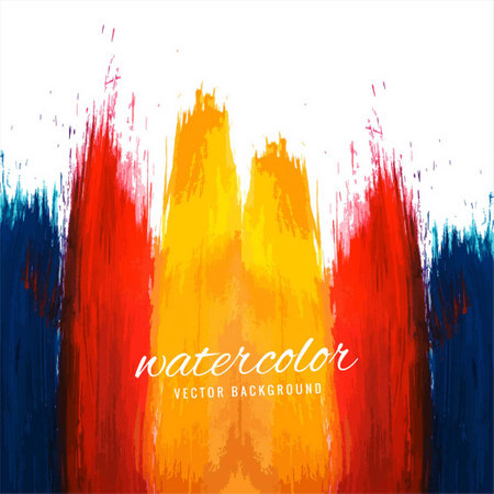 watercolor background painted with different colors vector design illustrationのイラスト素材