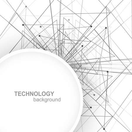 black white technological background vector design illustrationのイラスト素材
