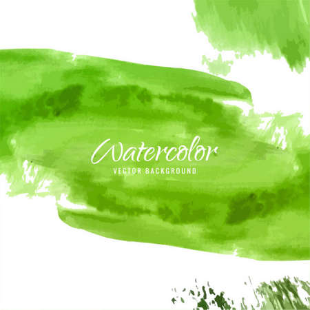 green watercolor background vector design illustrationのイラスト素材
