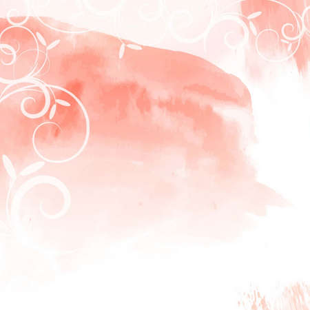 floral watercolor background vector design illustrationのイラスト素材