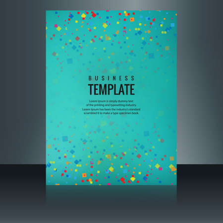 modern colorful brochure confettiのイラスト素材