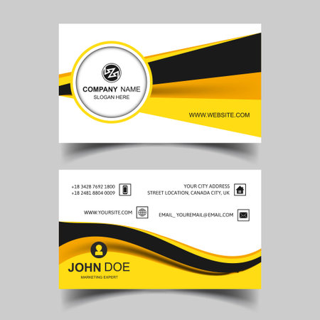 abstract modern business card illustration design templateのイラスト素材