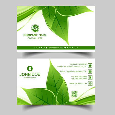 abstract modern business card illustration design templateのイラスト素材