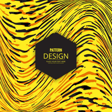 yellow background black paint linesのイラスト素材