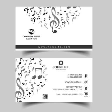 abstract modern business card illustration design templateのイラスト素材